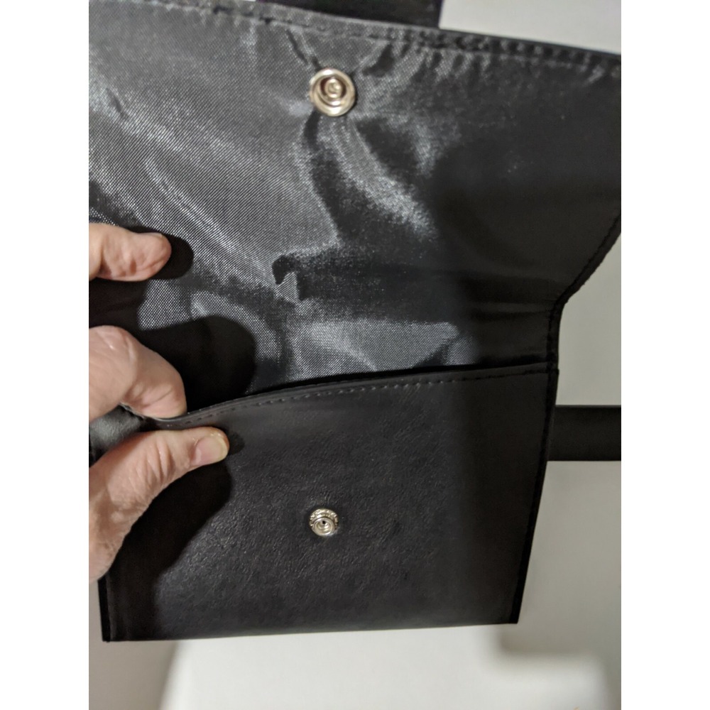 Time and Tru Ladies Black Belt with Pouch Wallet Purse Size L - Picture 3 of 5